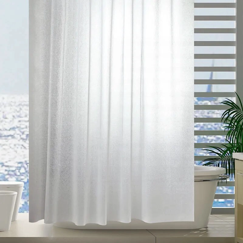 CORTINA DUCHA TRANSPARENTE BAÑO IMPERMEABLE RONDON - 3