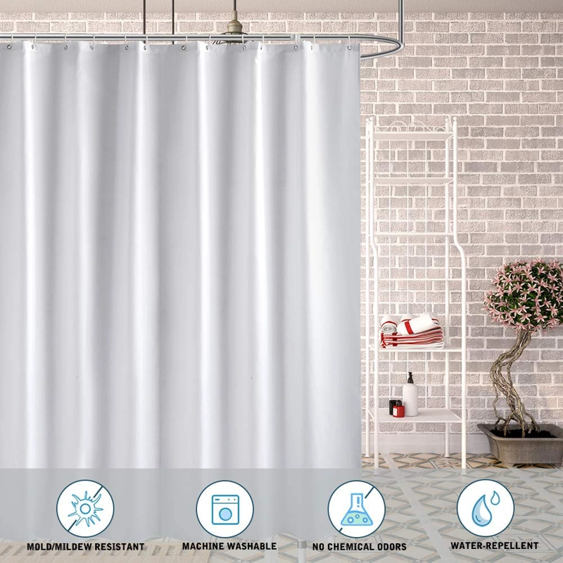 CORTINA DUCHA TRANSPARENTE BAÑO IMPERMEABLE RONDON - 7
