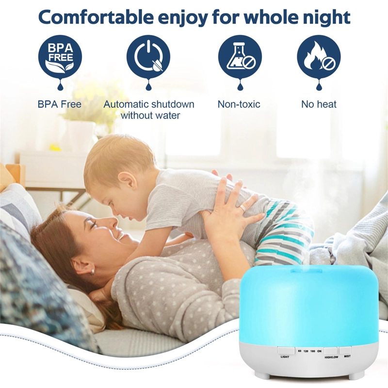 DIFUSOR HUMIDIFICADOR AROMA DIFUSOR ULTRASONICO HOGAR RONDON - 6