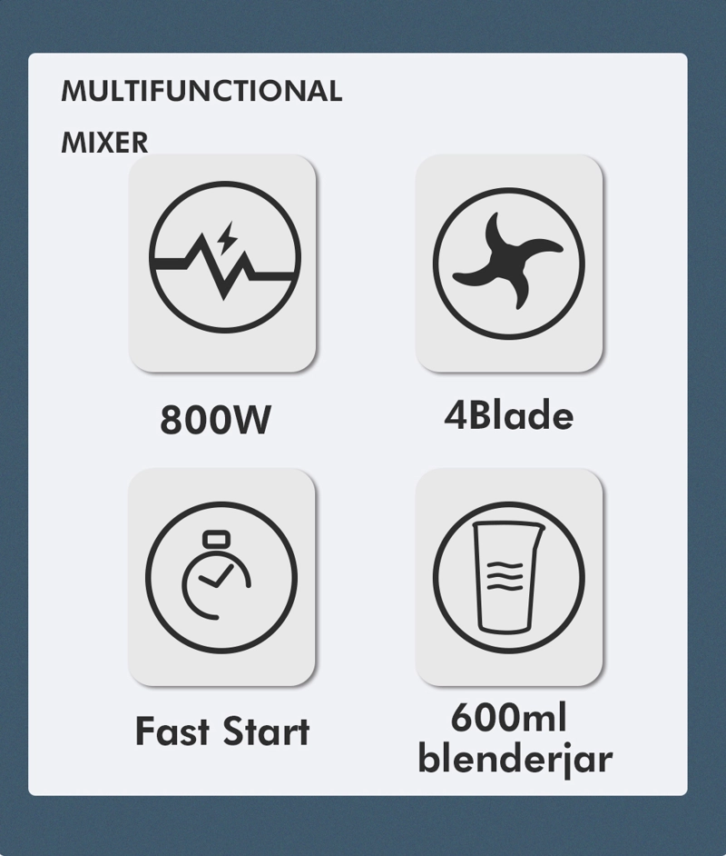BATIDORA NUEVA MANUAL ELÉCTRICA CALIDAD INMERSIÓN COCINA RONDON - 9