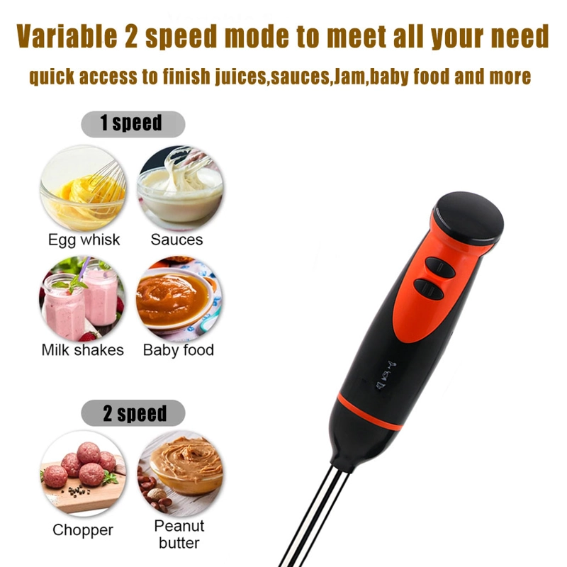 BATIDORA NUEVA SUMERGIBLE MEZCLADOR MANO ELÉCTRICO COCINA RONDON - 7