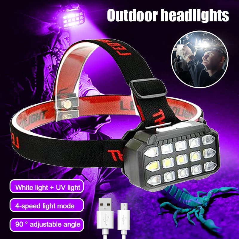 LINTERNA FRONTAL RECARGABLE DETECTOR MANCHAS MASCOTA RONDON - 7
