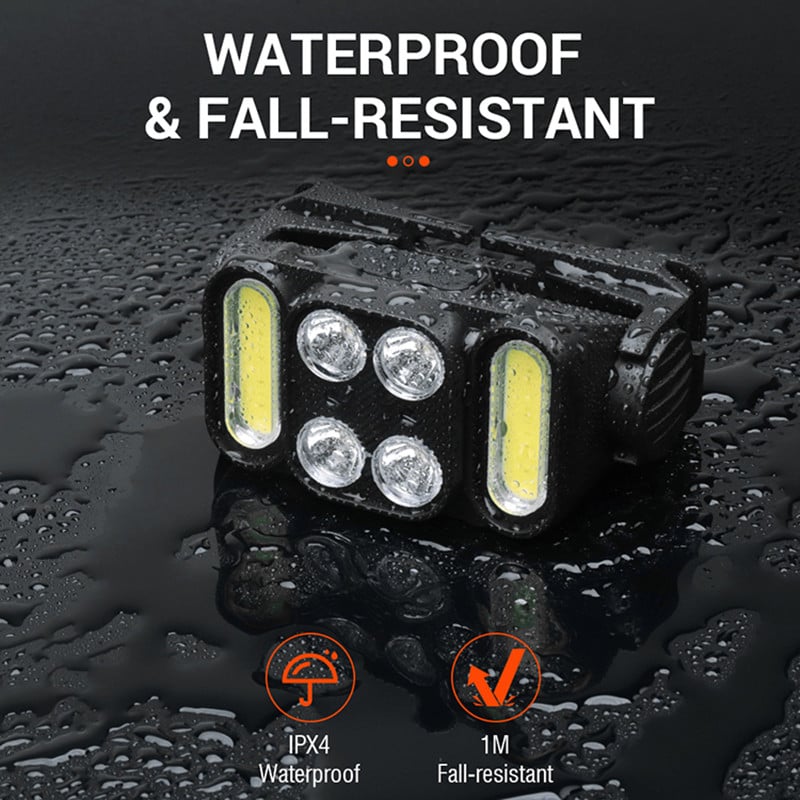 FARO DELANTERO INDUCCIÓN LED RECARGABLE CAMPING RONDON - 2