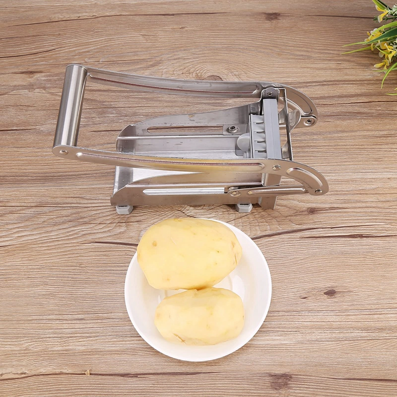 CORTADOR PAPAS ACERO INOXIDABLE FACIL CORTAR RONDON - 5