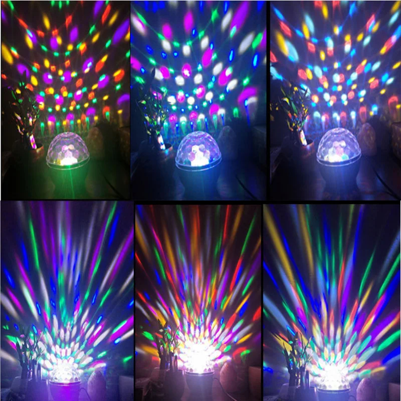 LÁMPARA NOCHE ESTRELLADA DJ COLOR LED FIESTA GIRANDO RONDON - 2