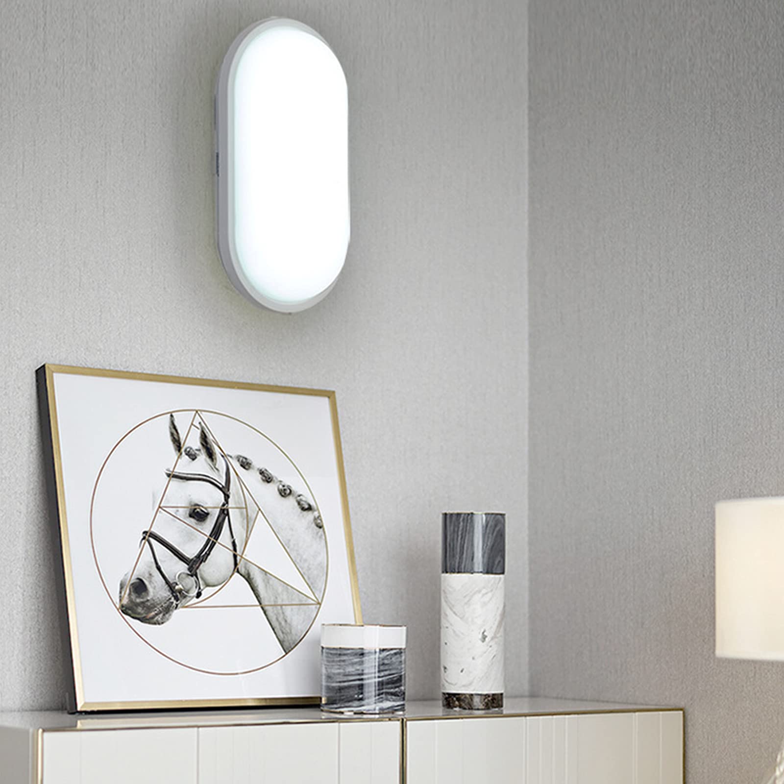 LÁMPARA LED PARED IMPERMEABLE BAÑO DORMITORIO HOGAR RONDON - 5