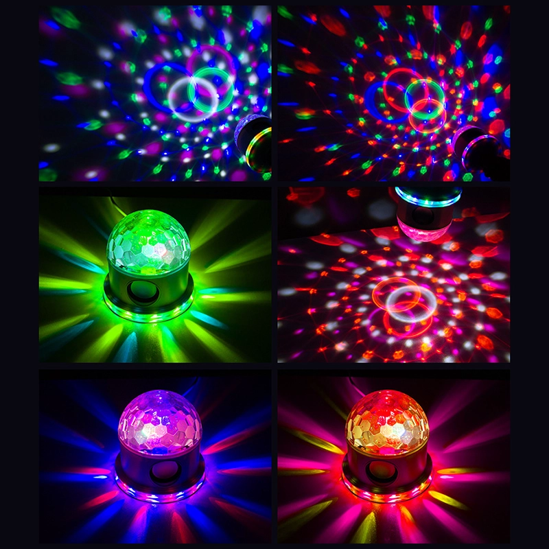 BOLA DISCOTECA LED MULTICOLOR INTELIGENTE FIESTA DJ RONDON - 6