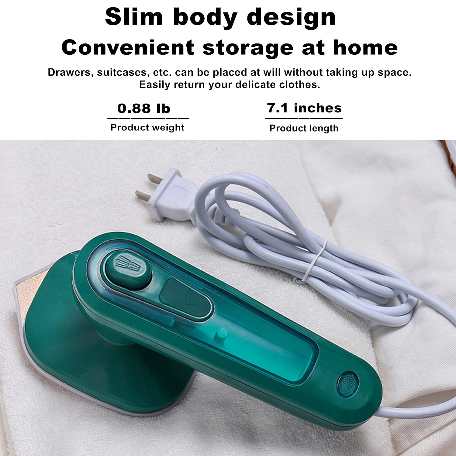 PLANCHA VAPOR PROFESIONAL PORTÁTIL MANO ROPA HOGAR RONDON 30W - 5