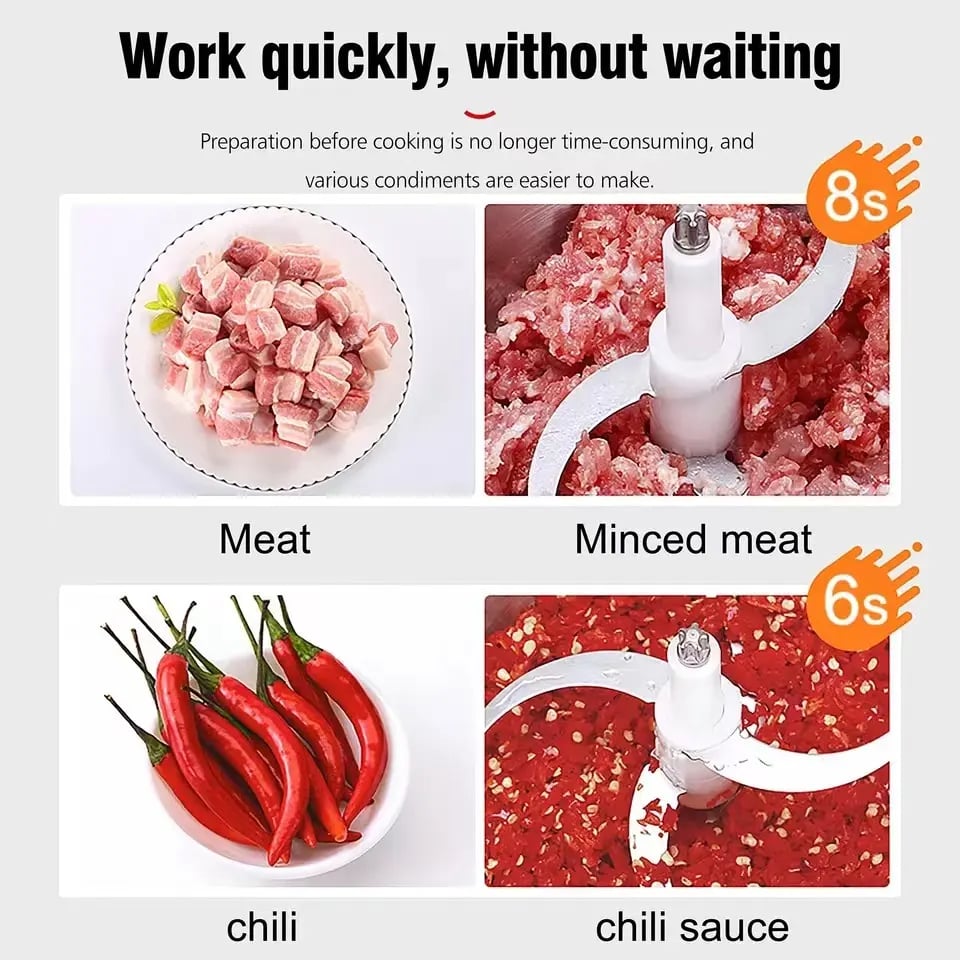 PROCESADOR NUEVO ALIMENTOS MULTIUSOS CARNE ELÉCTRICA COCINA RONDON - 5