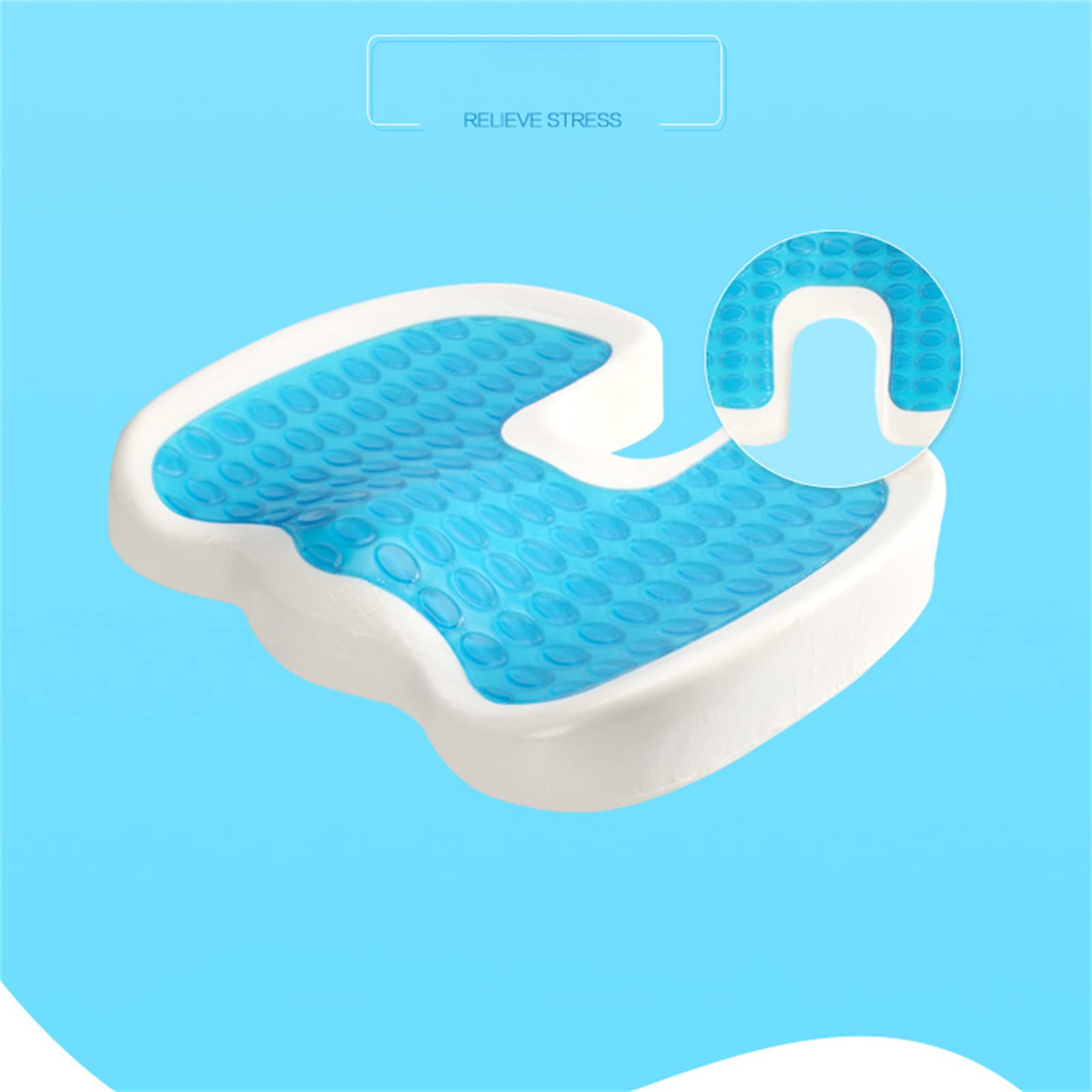 COJÍN ASIENTO VISCOELÁSTICO ALIVIO DOLOR VIAJE RONDON MULTICOLOR - 7