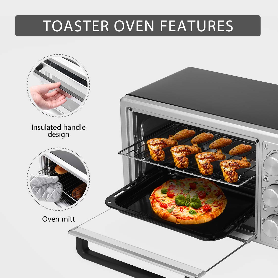 HORNO NUEVO TOSTADOR ENCIMERA BANDEJA HORNEAR ESTANTE RONDON - 8