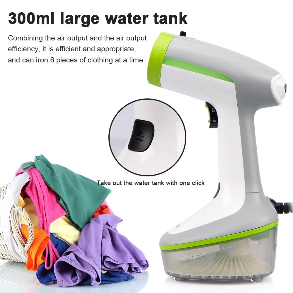 PLANCHA VAPOR ROPA MANO HOGAR PORTÁTIL VERTICAL RONDON 1500W - 3
