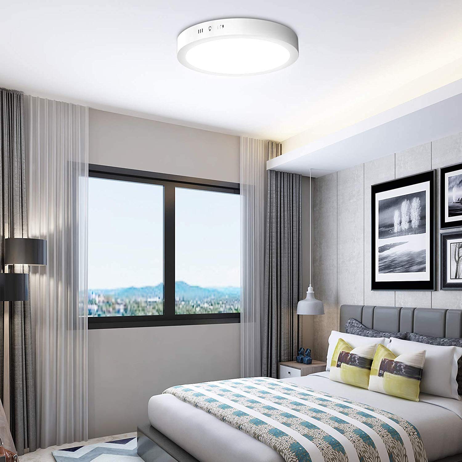 PLAFÓN TECHO LED FRÍO PANEL ILUMINACIÓN COMEDOR RONDON - 2