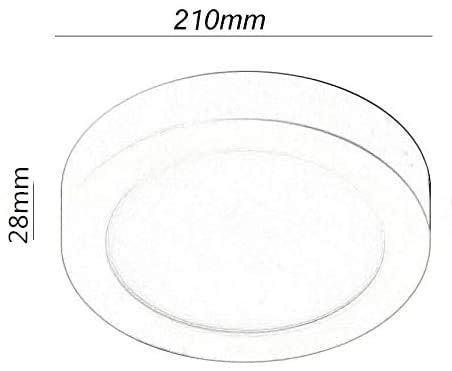 PLAFÓN TECHO LED FRÍO PANEL ILUMINACIÓN COMEDOR RONDON - 3