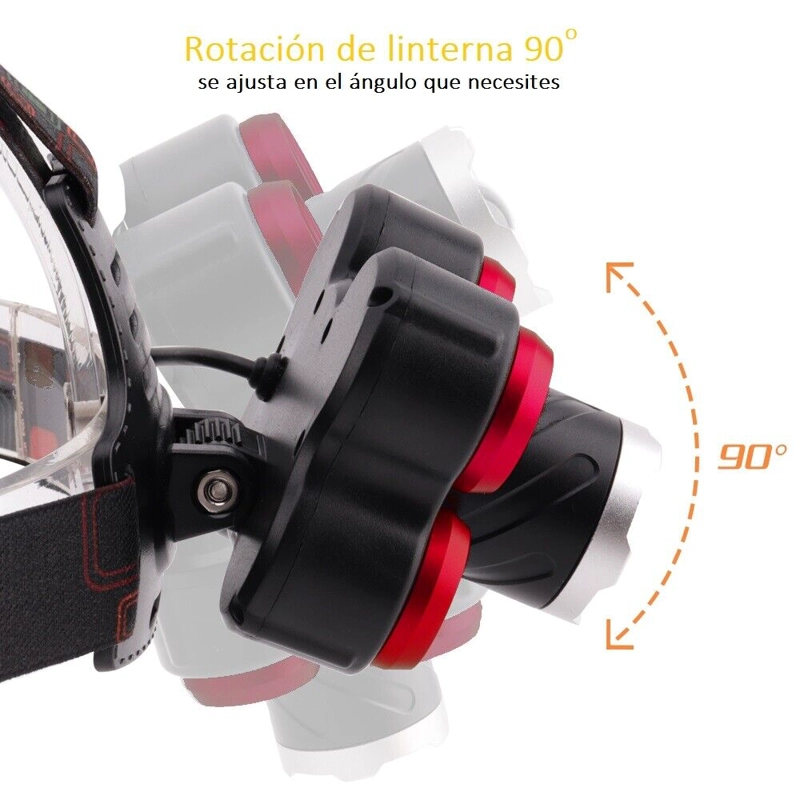 LINTERNA MULTI FOCO ENFOCABLE AJUSTABLE ZOOM LUZ RONDON - 4