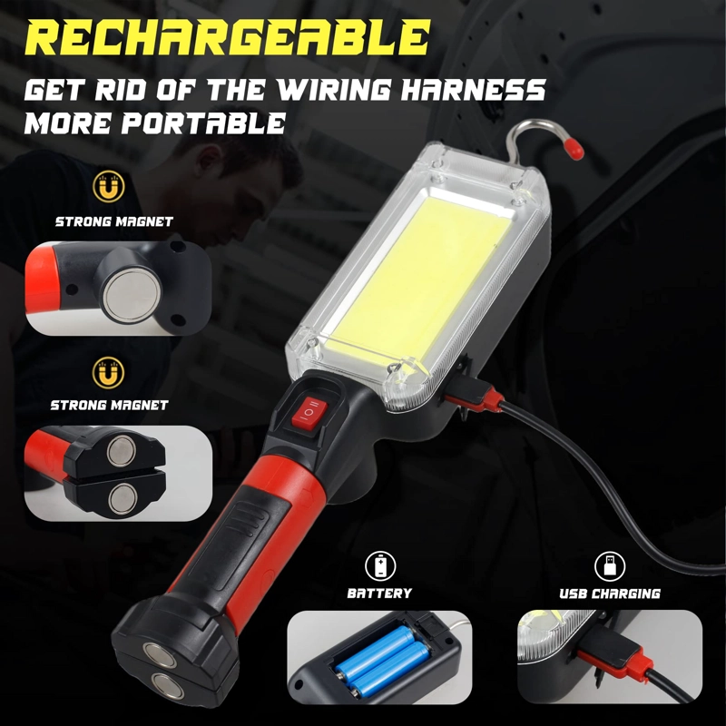 LINTERNA TRABAJO USB RECARGABLE MAGNÉTICA IMPERMEABLE RONDON - 3