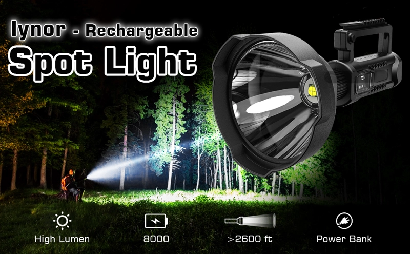 LINTERNA RECARGABLE MANO LED PORTÁTIL IMPERMEABLE RONDON - 3