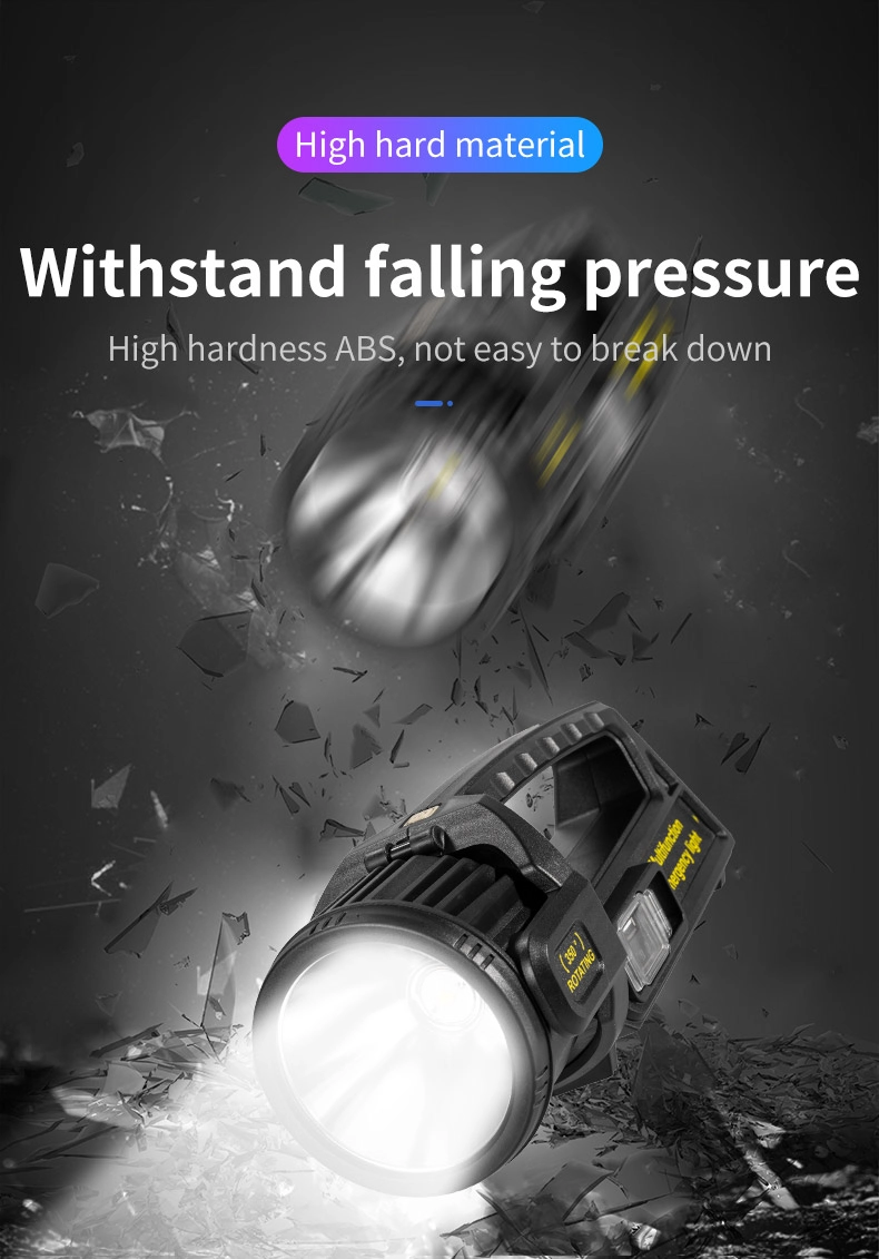LINTERNA LED RECARGABLE GIRATORIO EXTERIORES SOLAR RONDON - 2