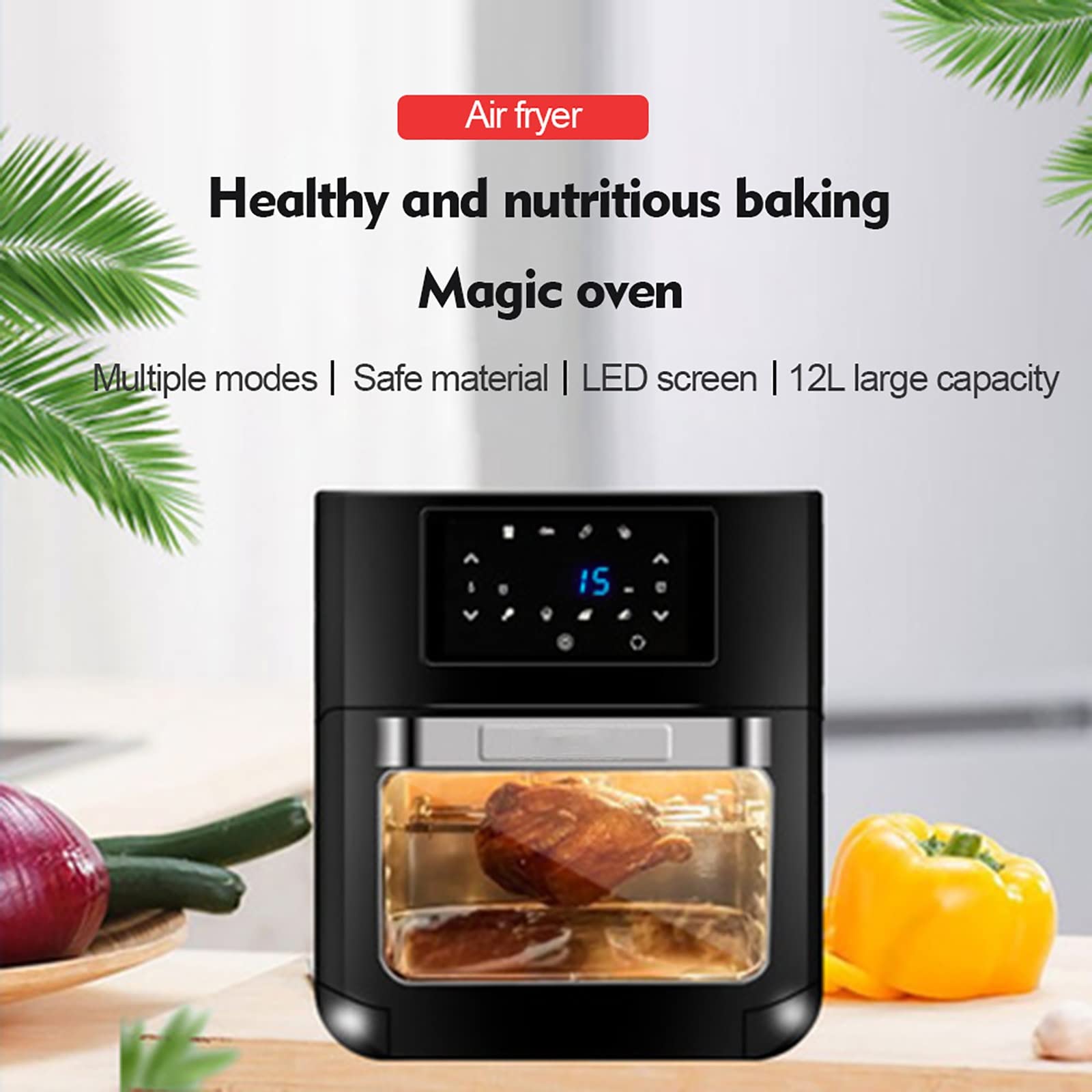 HORNO FREIDORA AIRE NUEVO MULTIFUNCIÓN INTELIGENTE COCINA RONDON - 8