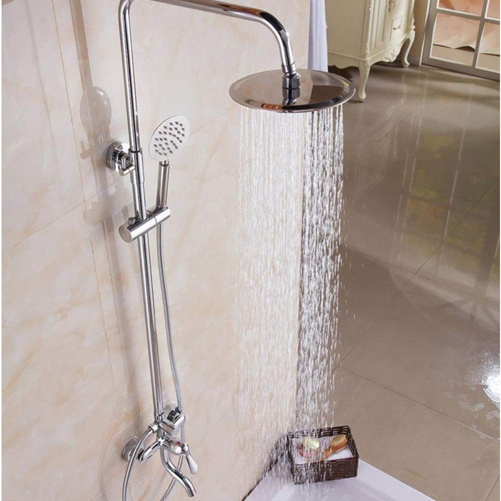 GRIFO DUCHA CABEZAL ROCIADOR MANO AJUSTABLE BOQUILLA RONDON - 1