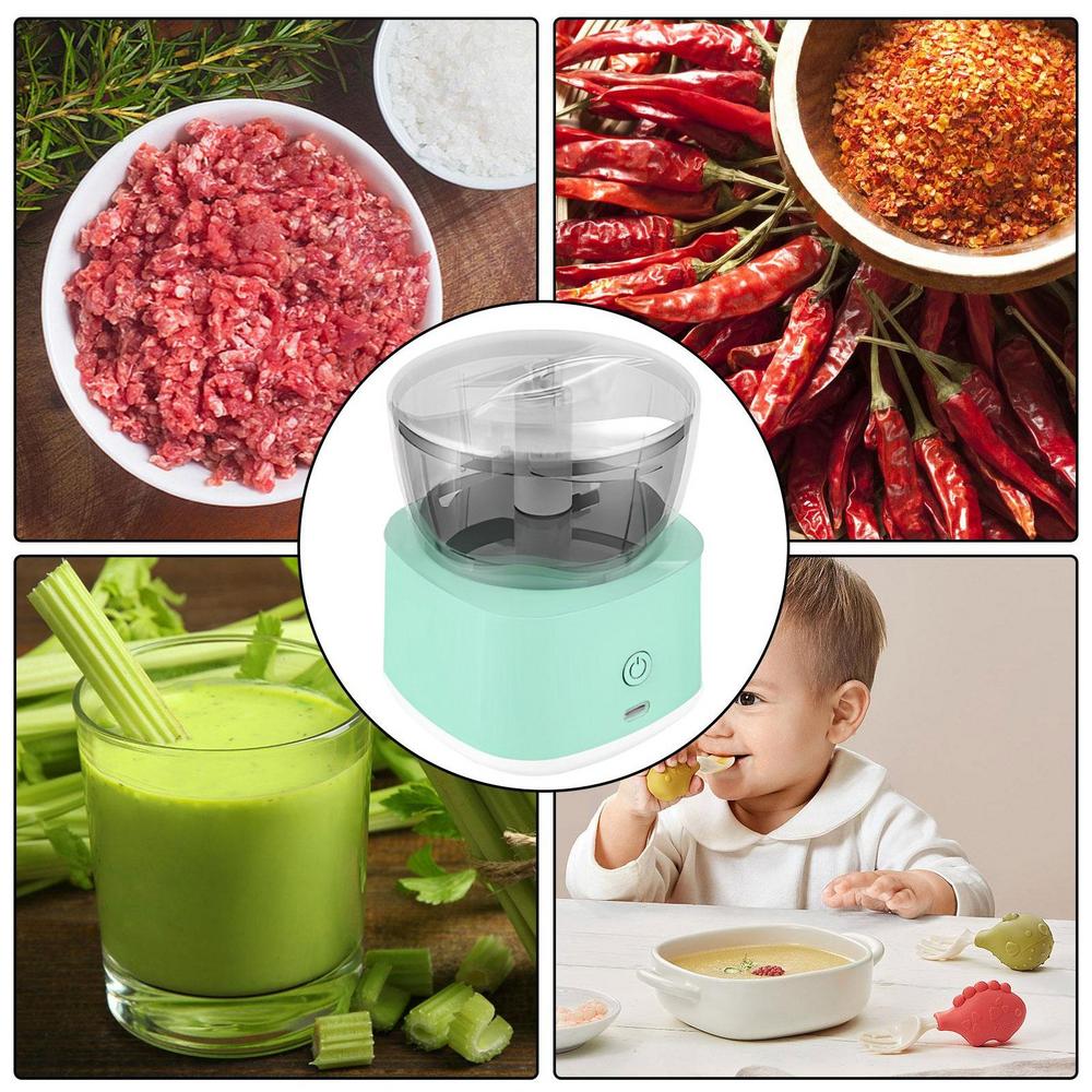 PROCESADORA ALIMENTOS NUEVO 45 W MINI PROCESADOR ELÉCTRICO PICADORA MULTIUSO RONDOS - 1
