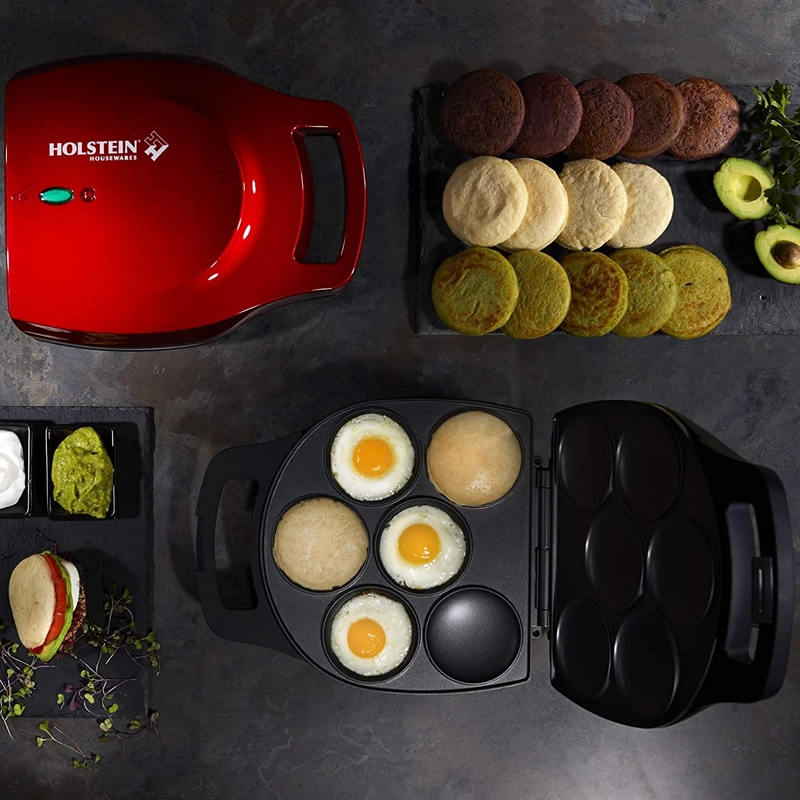MÁQUINA MULTI ALIMENTOS AREPAS CUP CAKE ANTIADHERENTE RONDON CAPACIDAD 6 - 8