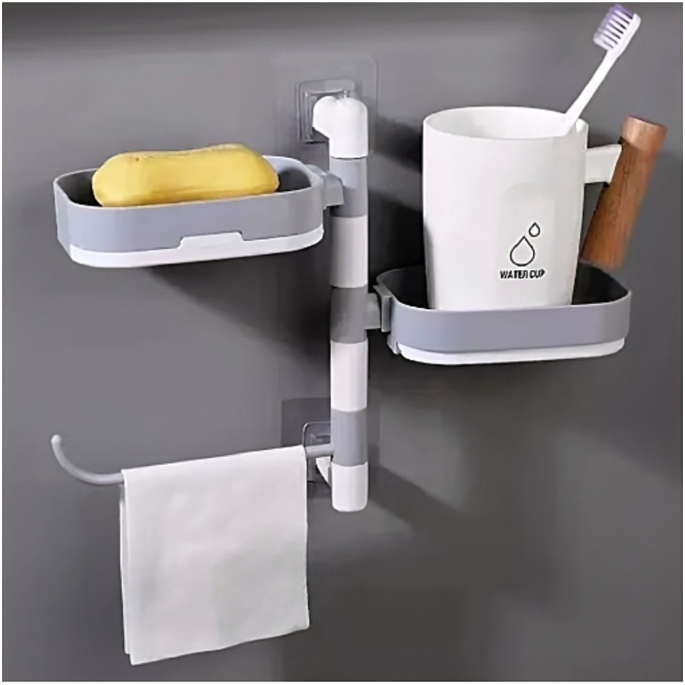 ESTANTE JABÓN PARED MULTIUSO BANDEJA BAÑO JABONERA RONDON - 4