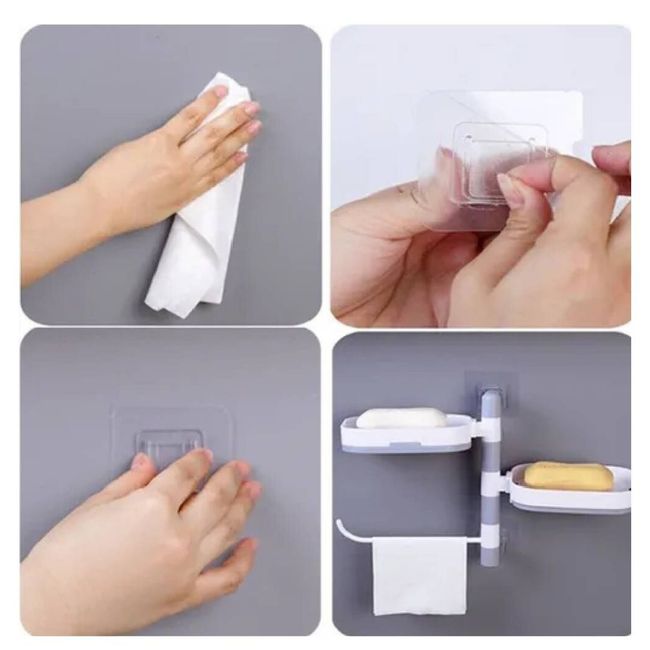 ESTANTE JABÓN PARED MULTIUSO BANDEJA BAÑO JABONERA RONDON - 5
