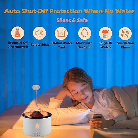 HUMIDIFICADOR AIRE ULTRASÓNICO USB DIFUSOR AROMA RONDON - 9