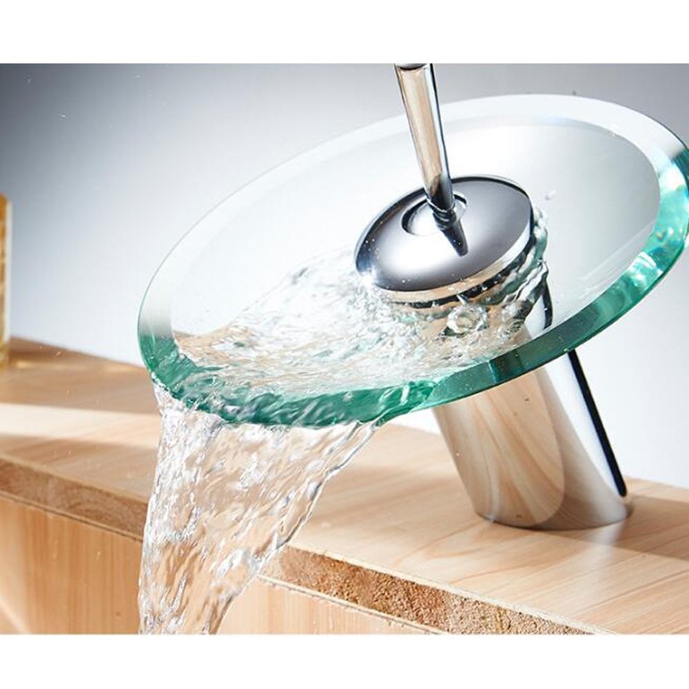 GRIFO LAVABO BAÑO MEZCLADOR AGUA CARCASA CIRCULAR RONDON - 4