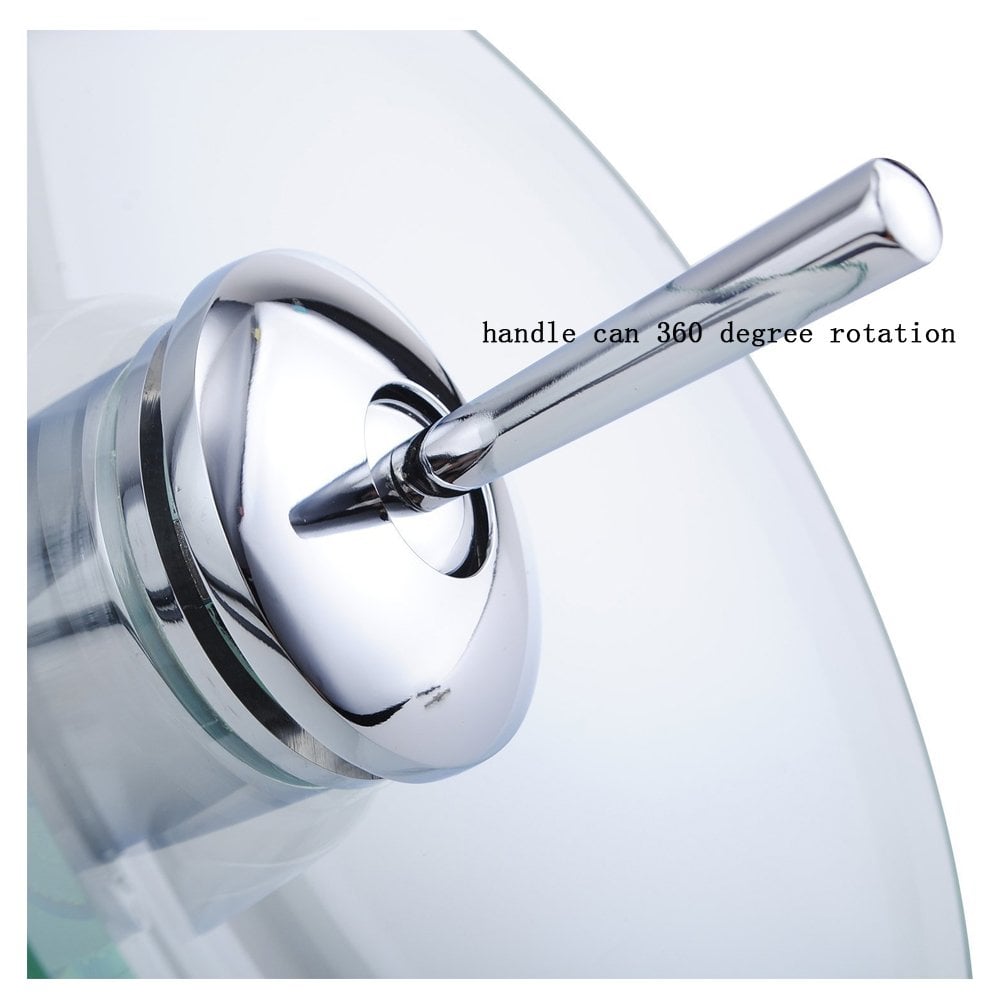GRIFO LAVABO BAÑO MEZCLADOR AGUA CARCASA CIRCULAR RONDON - 5