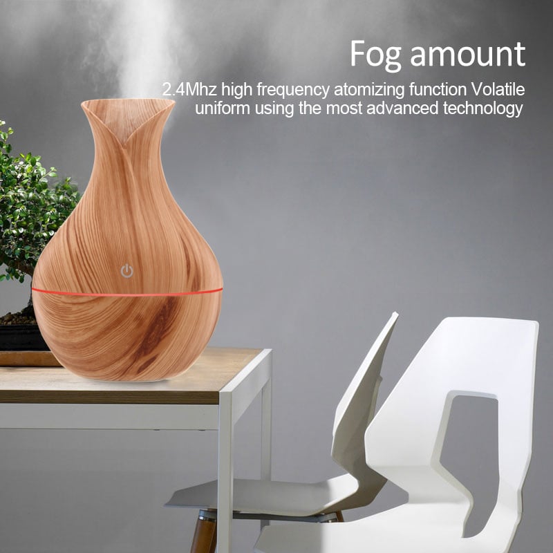 DIFUSOR AROMA HUMIDIFICADOR AROMATERAPIA COLORES LED RONDON - 2