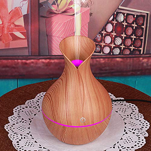 DIFUSOR AROMA HUMIDIFICADOR AROMATERAPIA COLORES LED RONDON - 9