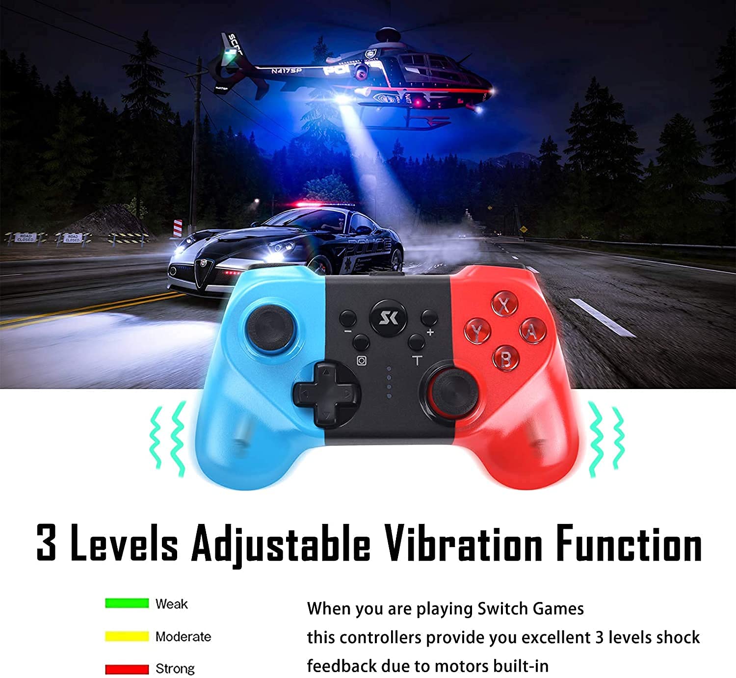 INALÁMBRICO CONTROL MANDO NINTENDO SWITCH GAMEPAD RONDON - 5