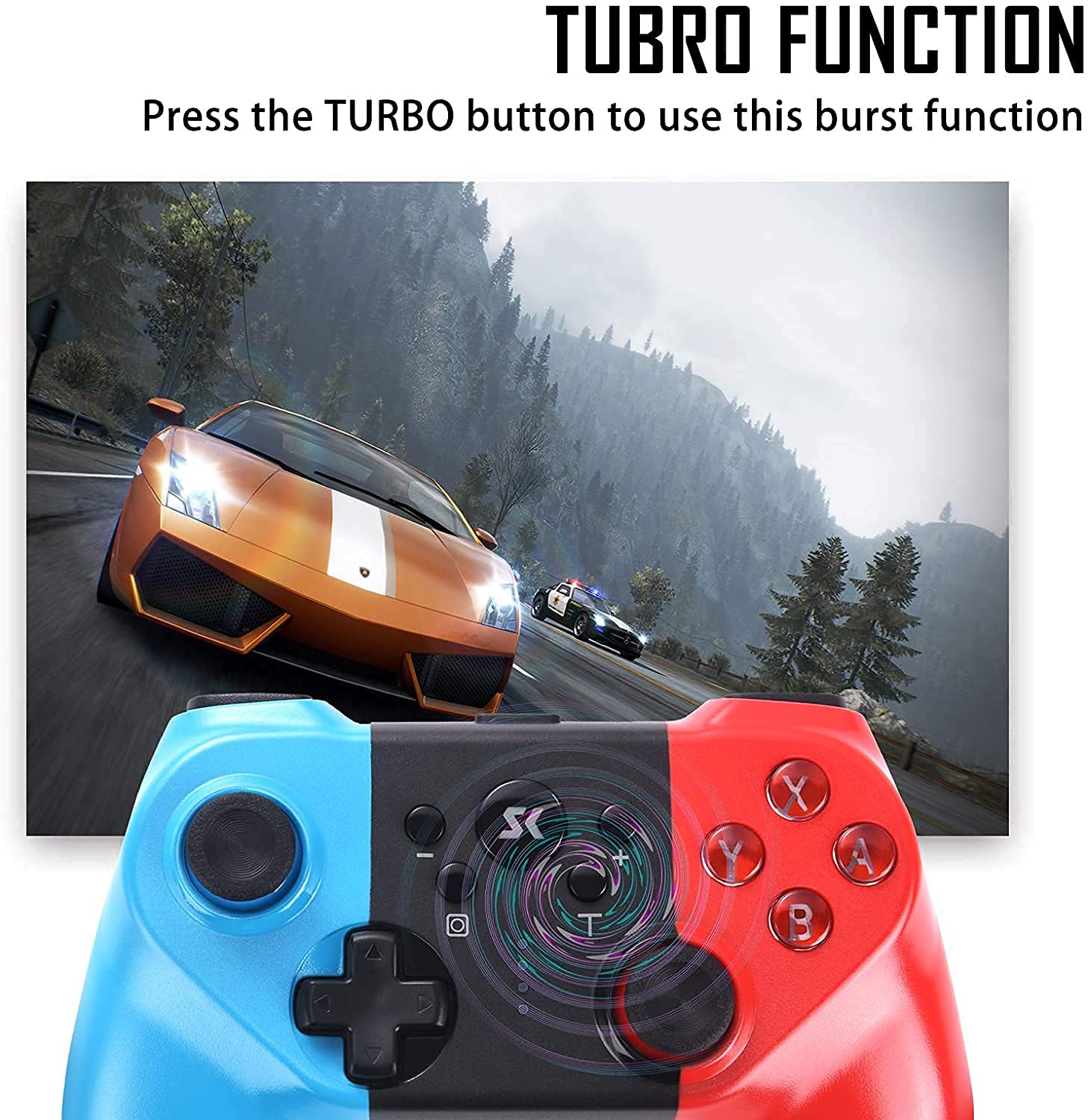 INALÁMBRICO CONTROL MANDO NINTENDO SWITCH GAMEPAD RONDON - 8