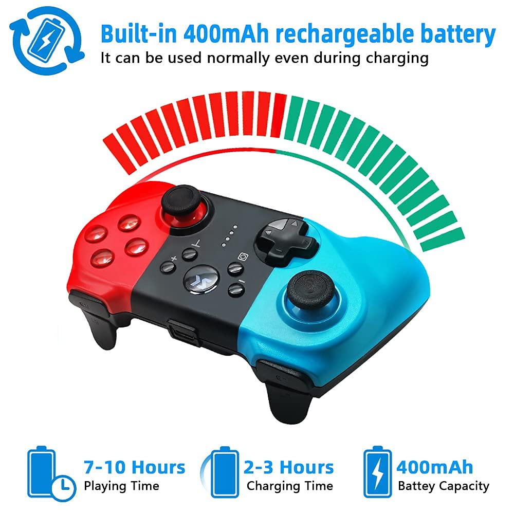 INALÁMBRICO CONTROL MANDO NINTENDO SWITCH GAMEPAD RONDON - 9