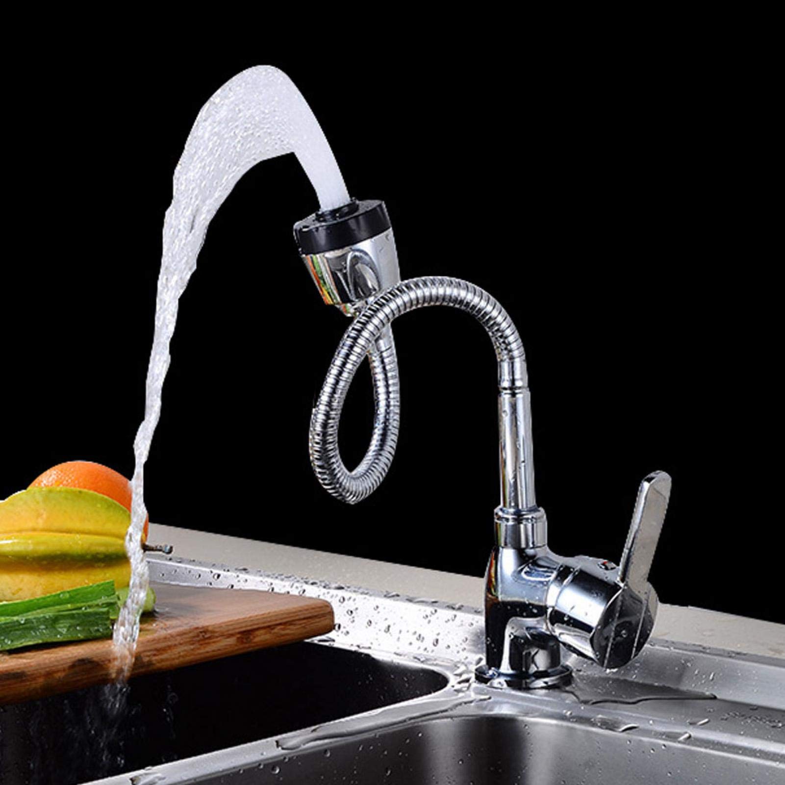 GRIFO COCINA FREGADERO MEZCLADOR AGUA GIRATORIOMANIJA RONDON - 4