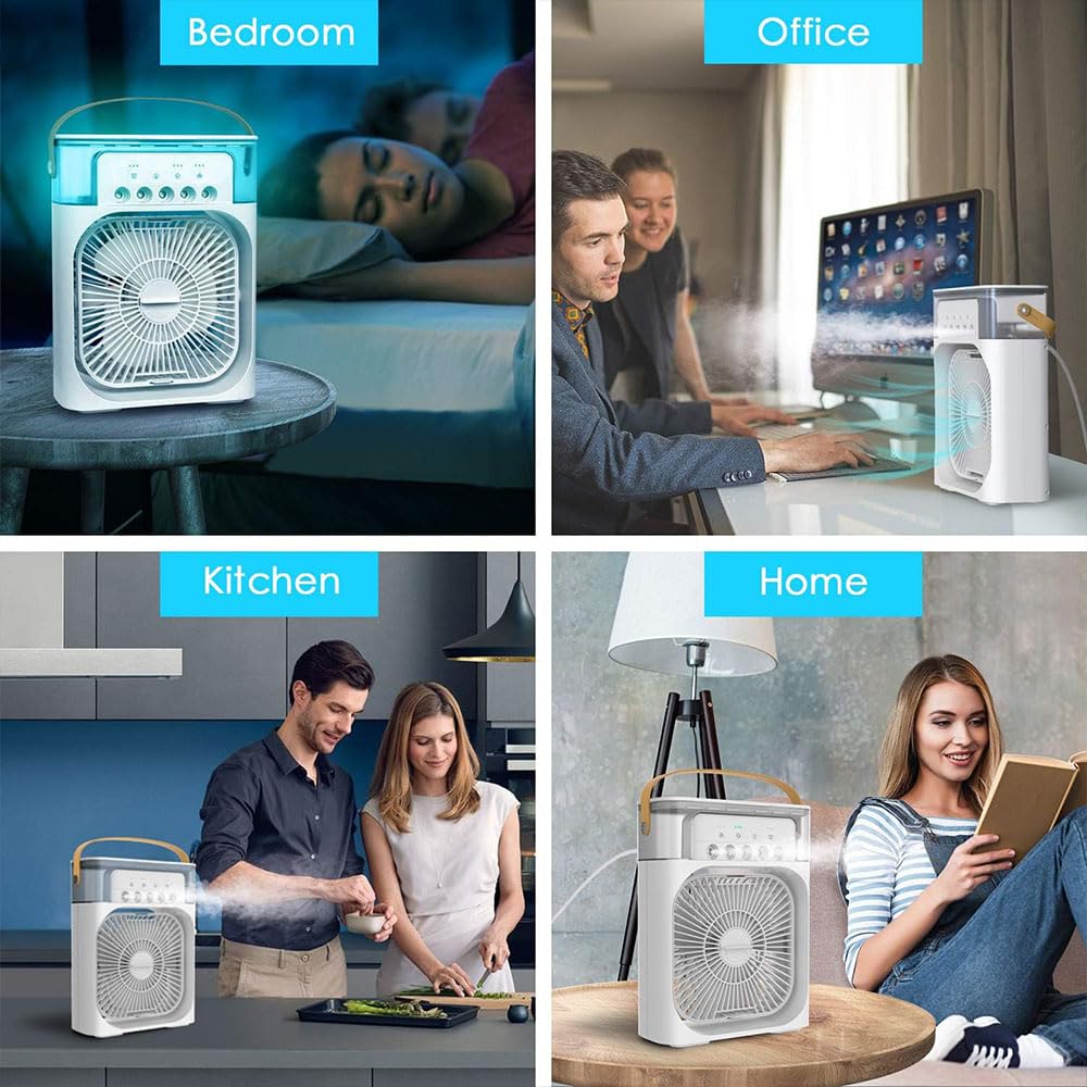 VENTILADOR ENFRIACION AIRE PORTATIL USB HABITACION RONDON - 2