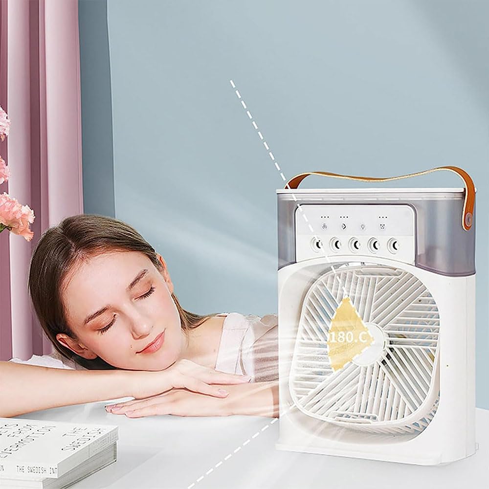 VENTILADOR ENFRIACION AIRE PORTATIL USB HABITACION RONDON - 6
