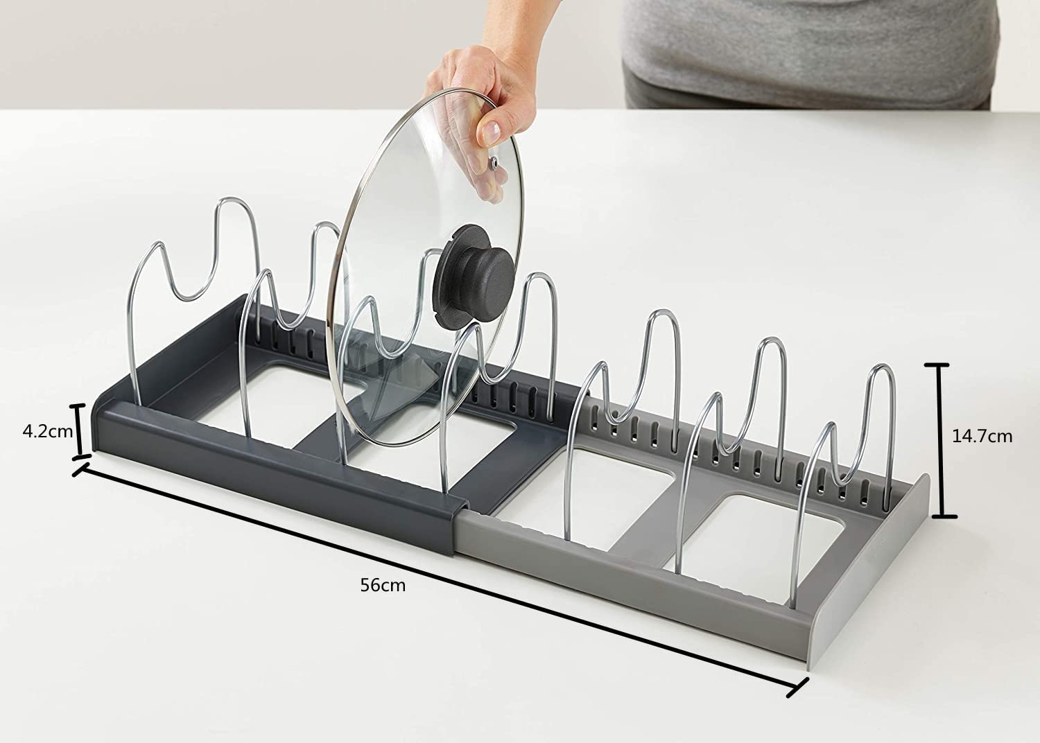 ESTANTE SECAR TAPAS ORGANIZADOR OLLAS SARTENES COCINA RONDON - 5