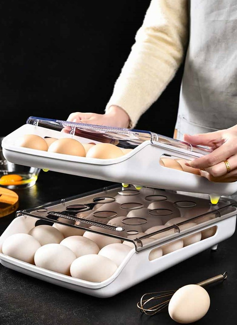 SOPORTE HUEVOS REFRIGERADOR ALMACENAMIENTO COCINA RONDON - 3
