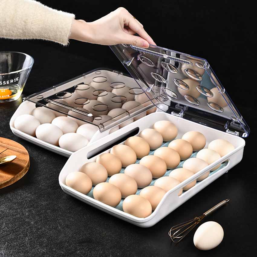 SOPORTE HUEVOS REFRIGERADOR ALMACENAMIENTO COCINA RONDON - 8