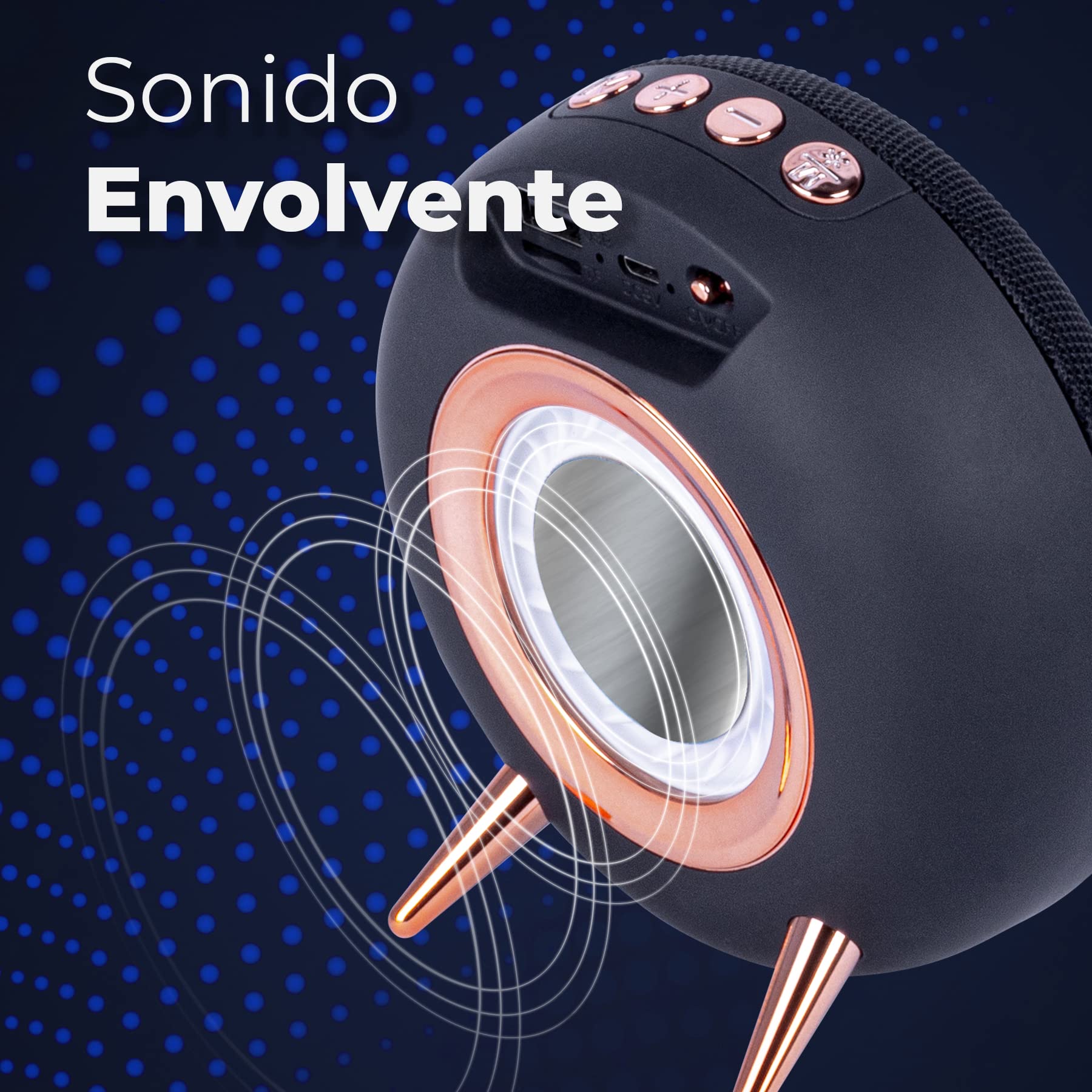ALTAVOZ BLUETOOTH 10 SPEED PRESS INHALAMBRICO TRANSMISION VOLUMEN RONDON - 6