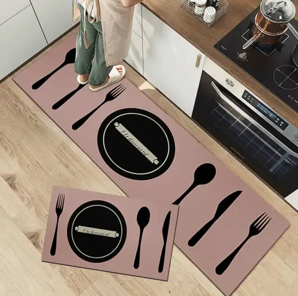 ALFOMBRA 115PLUS NATURAL COCINA ANTIDESLIZANTE HOGAR PUERTA ENTRADA RONDON - 5