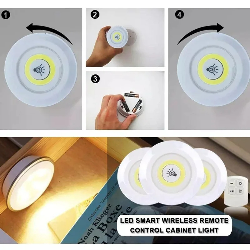 JUEGO AMPOLLETAS 115PLUS LUCES INALÁMBRICAS LED NOCHE CONTROL RONDON - 2