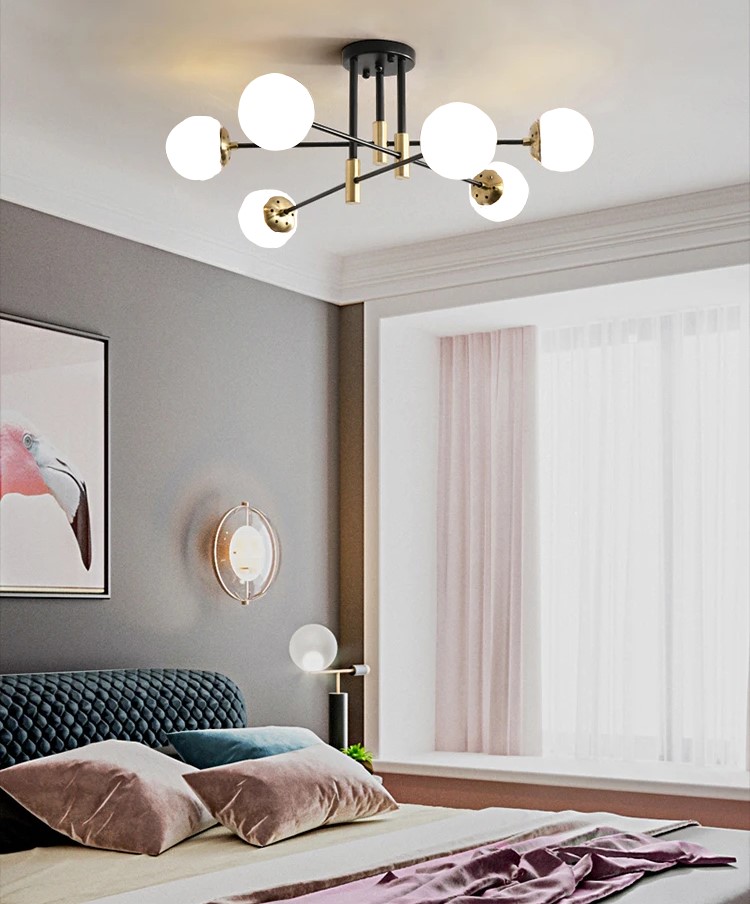 LÁMPARA COLGANTE TECHO CANDELABRO LED AJUSTABLE RONDON - 9
