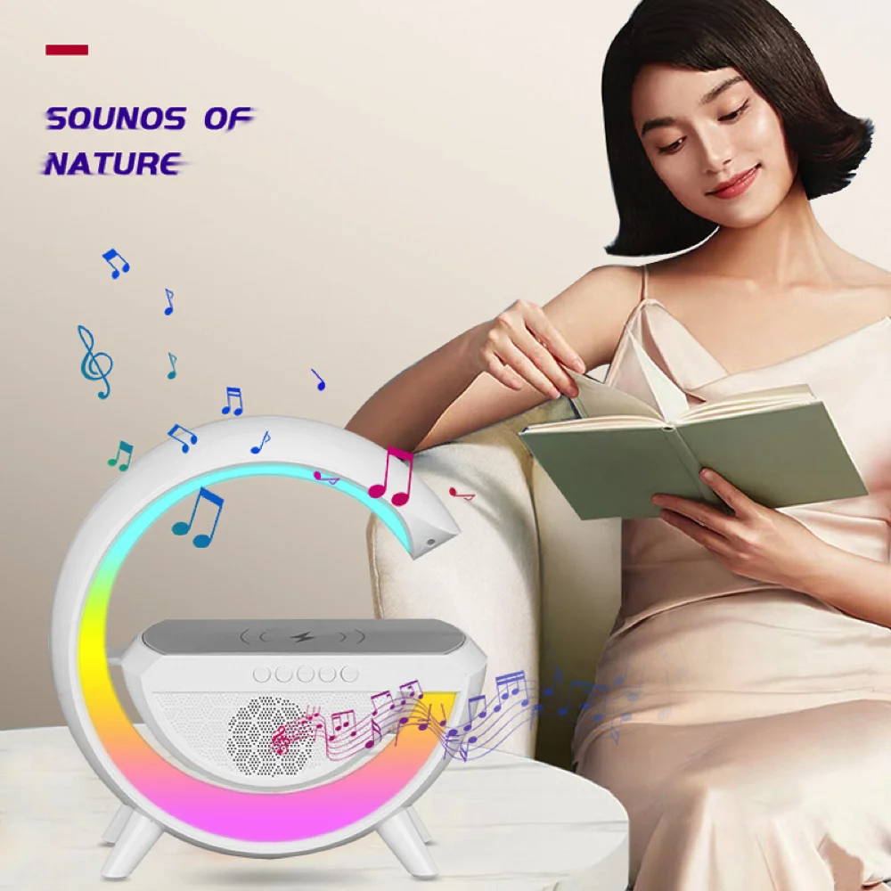 PARLANTE BLUETOOTH 115PLUS ATMÓSFERA CARGA INALÁMBRICA ALTAVOZ LUZ RONDON - 7