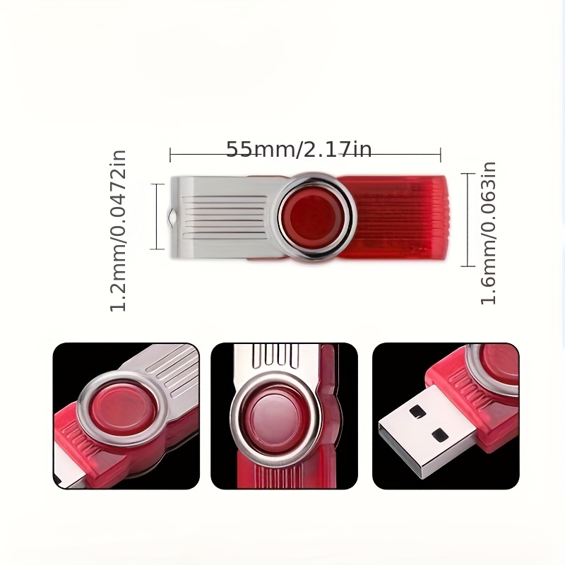 PENDRIVE 12 PIERNAS UNIDAD USB 8 GB MEMORIA FLASH U STICK RONDON ANDROID IOS MAC OS WINDOWS - 2