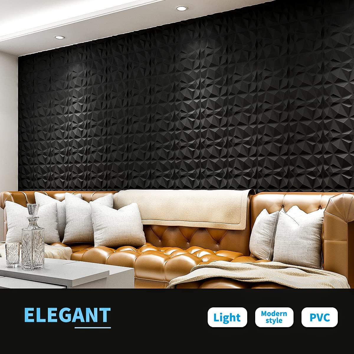 PANEL DE PARED 13PM NUEVO DECORACIÓN ESTÉREO 3D ADHESIVO HOGAR RONDON - 6
