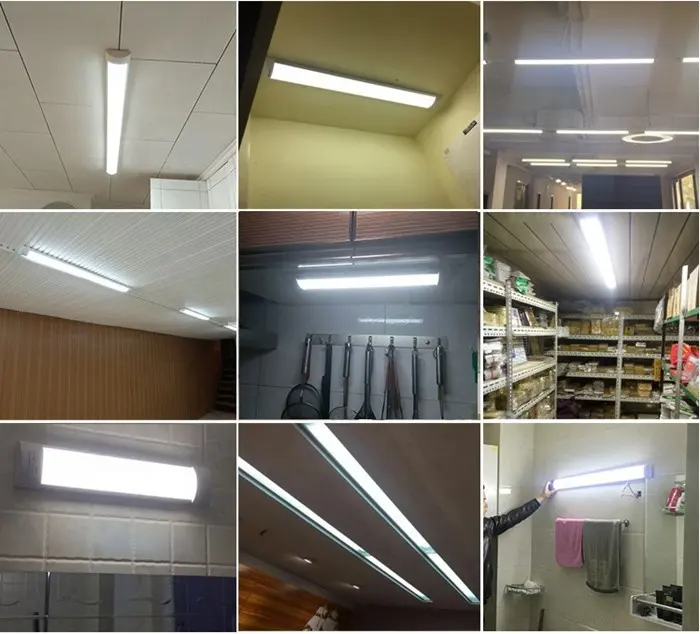 LÁMPARA TECHO TUBO LUZ LED OFICINA SALA BAÑO COCINA RONDON - 5